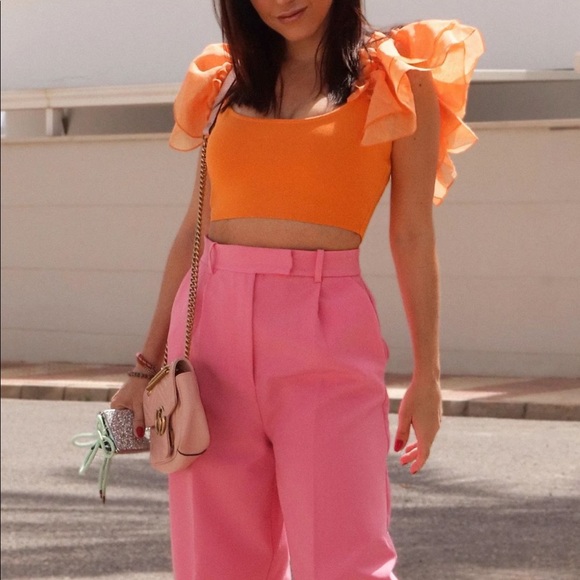 Last 🔥Zara wide leg menswear pants - Picture 9 of 16